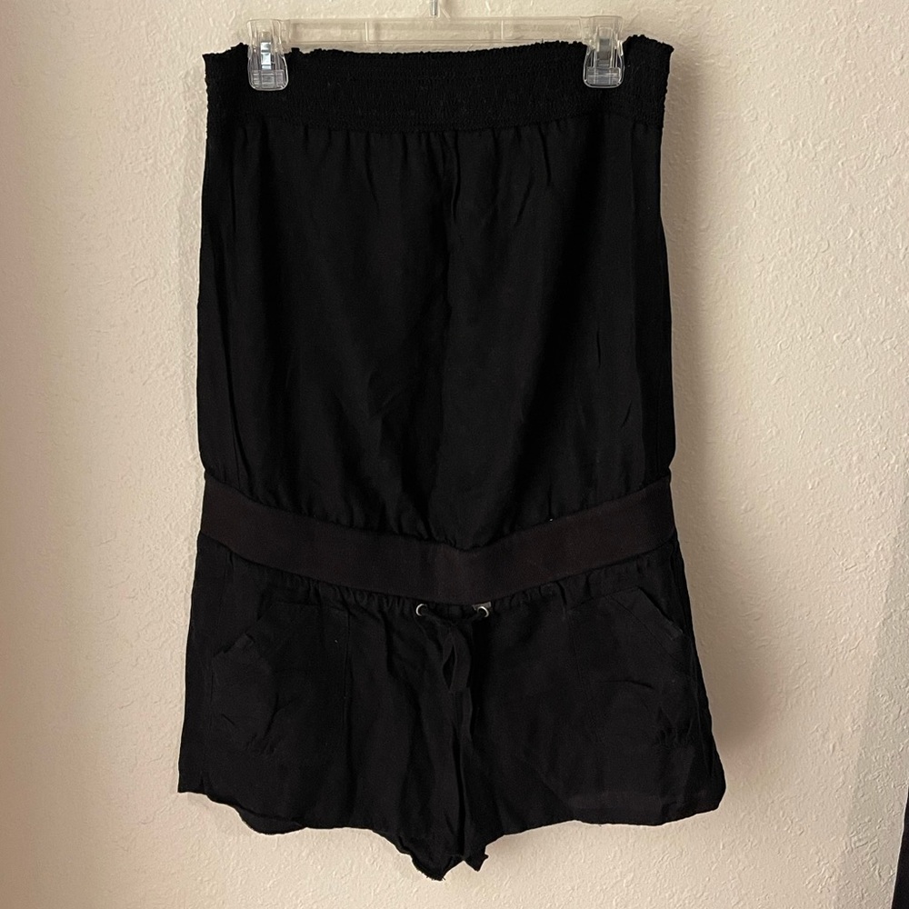 Black romper with pockets size large